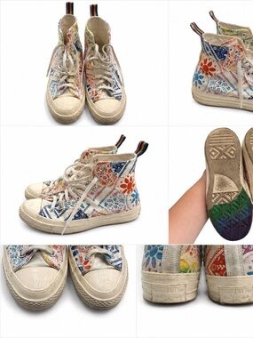 Converse x Miley Cyrus Pride Rainbow Bandana High Top Sneakers Women’s 9